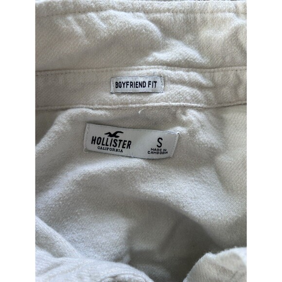 Hollister Shacket Shirt Jacket Flannel Pockets Boyfriend Fit Womens Small - Picture 6 of 8